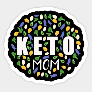 Keto Mom Collage - Fitness and Diet Sticker